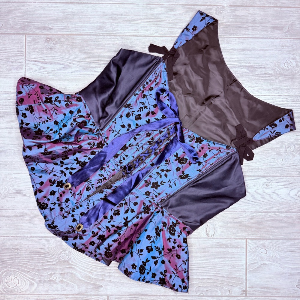 Sleeveless Color Changing Corset Top Shirt With Bows And String Bustier Shirt